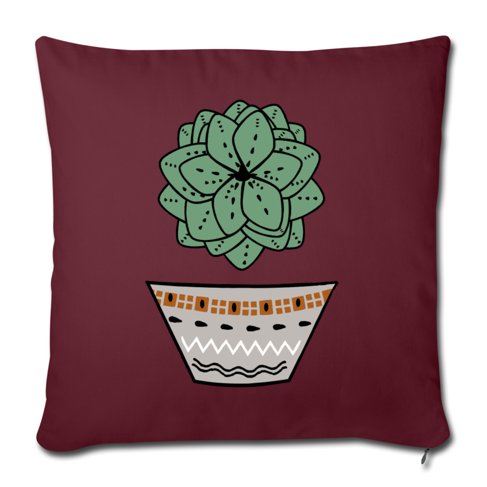 Sofa pillow with filling 45cm x 45cm - "Sukkulent" - Hinter dem Mond