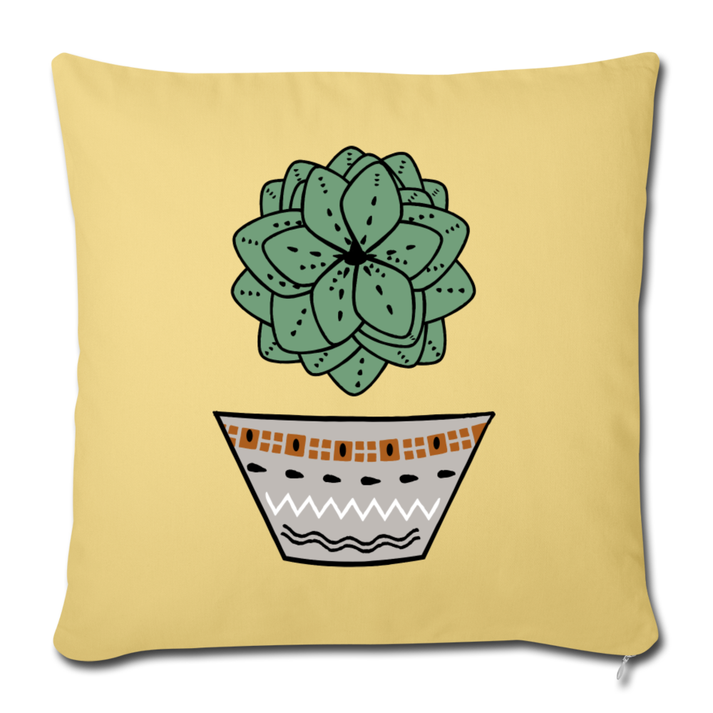 Sofa pillow with filling 45cm x 45cm - "Sukkulent" - Hinter dem Mond