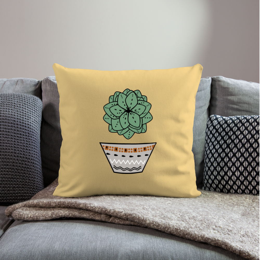 Sofa pillow with filling 45cm x 45cm - "Sukkulent" - Hinter dem Mond