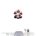 Maus im Märchenwald - Poster 60x60 cm - Weiß