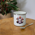 Maus im Märchenwald - Emaille-Tasse - Weiß