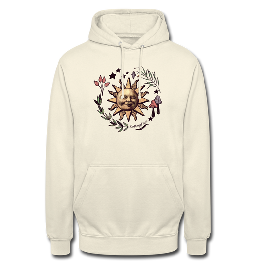 Unisex Hoodie - “Cottagecore_Die Sonne lacht” - Vanille-Milchshake
