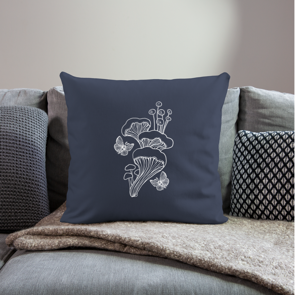 Sofakissenbezug 44 x 44 cm - “Goblincore_Tanz der Motten” - Navy