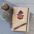 Sticker - “Goblincore_Grummelpilz” - Mattweiß