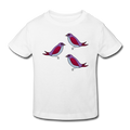 Kinder Bio-T-Shirt - “Drei Amseln” - Weiß