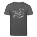 Männer Bio-T-Shirt - “Shaky Kraken” - Anthrazit