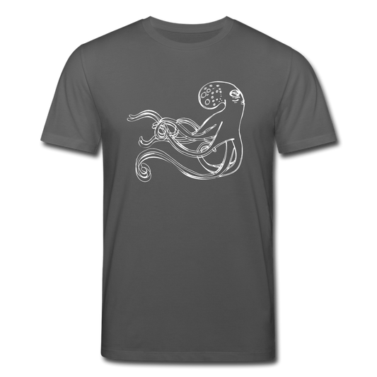 Männer Bio-T-Shirt - “Shaky Kraken” - Anthrazit