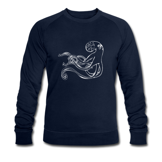 Männer Bio-Sweatshirt - “Shaky Kraken” - Navy