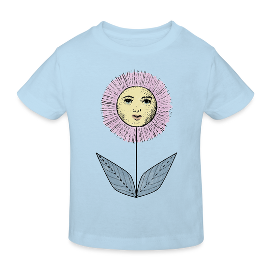 Kinder Bio-T-Shirt - “Grow the Sun” - Hellblau