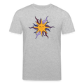 Männer Bio-T-Shirt - “Warme Sonne” - Grau meliert