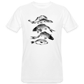 Männer Bio-T-Shirt - “Fischsilhouetten” - white
