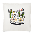 Sofakissenbezug 44 x 44 cm - “Folkart Jaguar” - Naturweiß